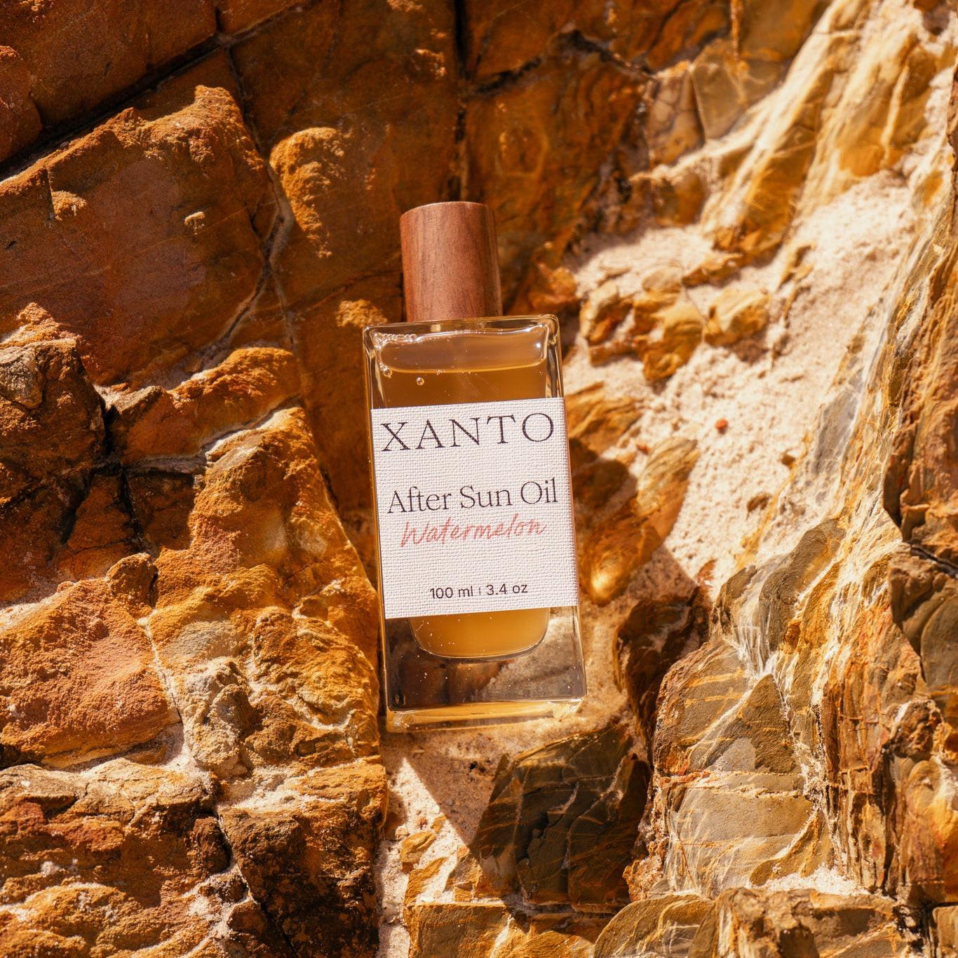 After Sun Oil with refreshing watermelon fragrance, perfect for soothing your skin after a fun beach day