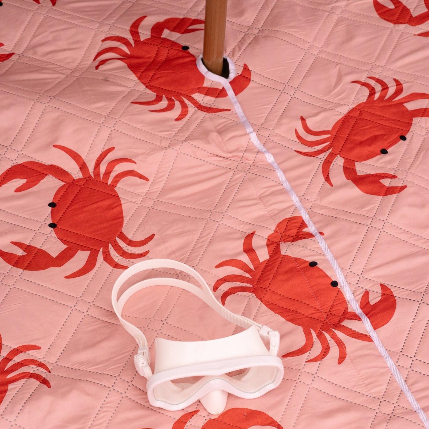 Beach picnic setup on a colorful beach blanket perfect for outdoor fun and relaxing picnic moments