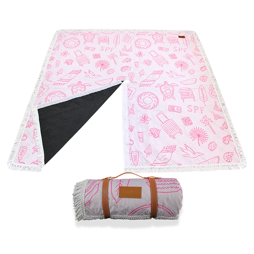 XO Beach Blanket - Pink SPF